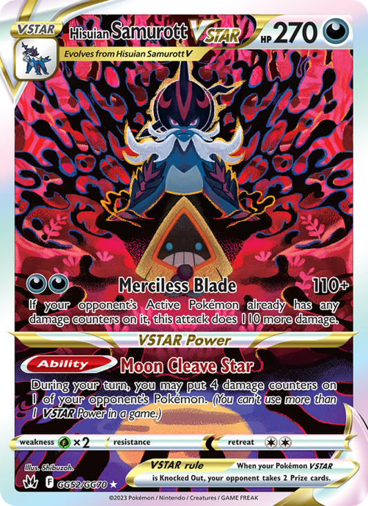 Hisuian Samurott VSTAR (GG52/159) Holographic card image