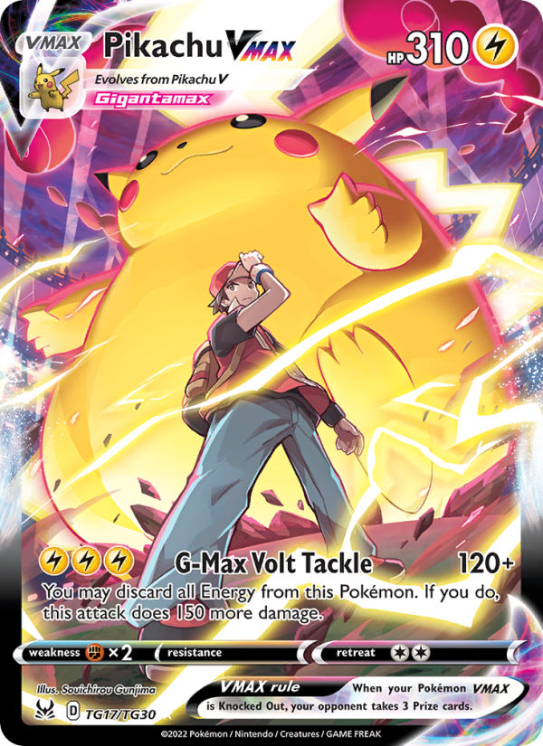 Pikachu VMAX (TG17/196) Holographic card image