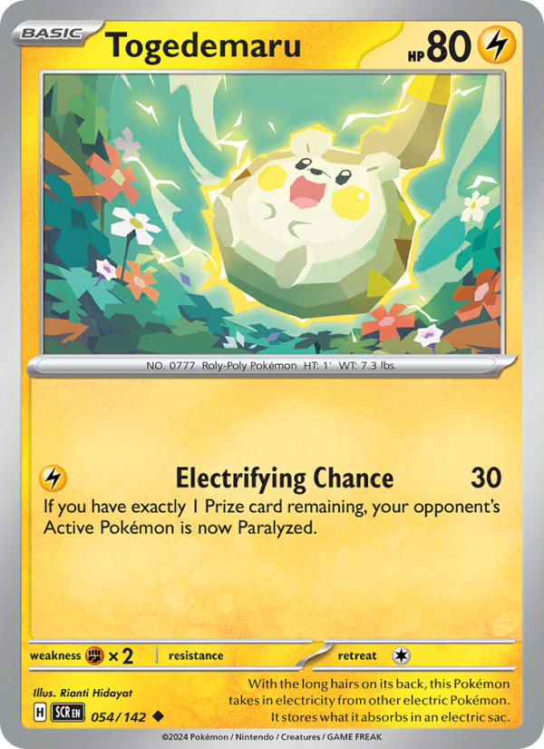 Togedemaru (054/142) Reverse Holo card image