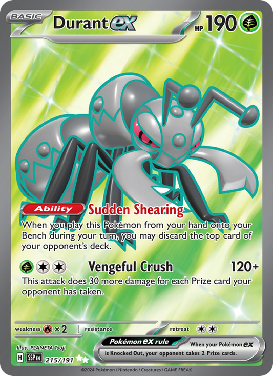 Durant ex (215/191) Holographic card image
