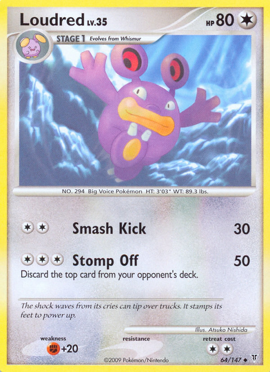 Loudred (064/147) Reverse Holo card image