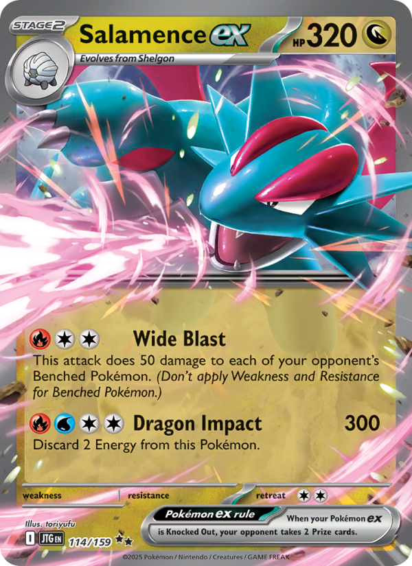Salamence ex (114/159) Reverse Holo card image
