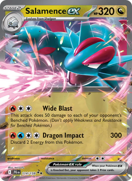 Salamence ex (114/159) Reverse Holo card image