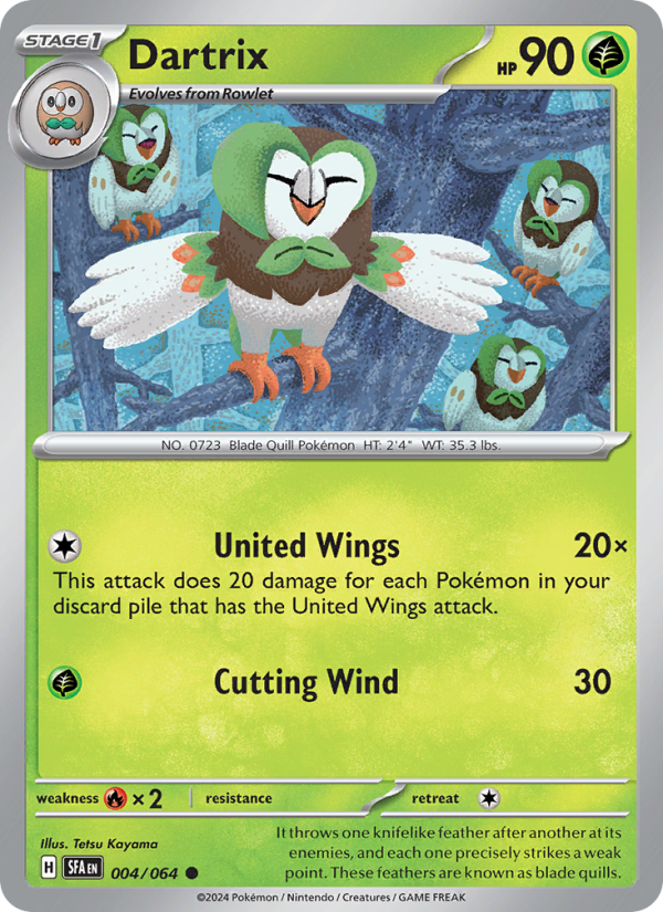 Dartrix (004/64) Reverse Holo card image