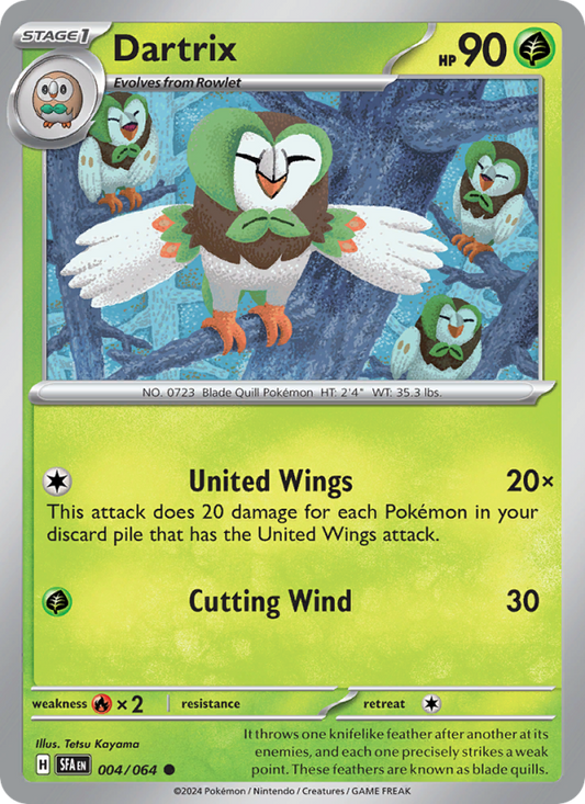 Dartrix (004/64) Reverse Holo card image