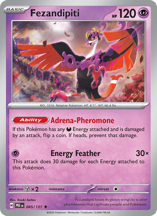 Fezandipiti (045/131) Reverse Holo card image