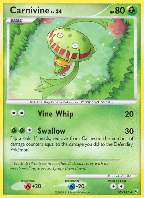 Carnivine (053/147) Reverse Holo card image