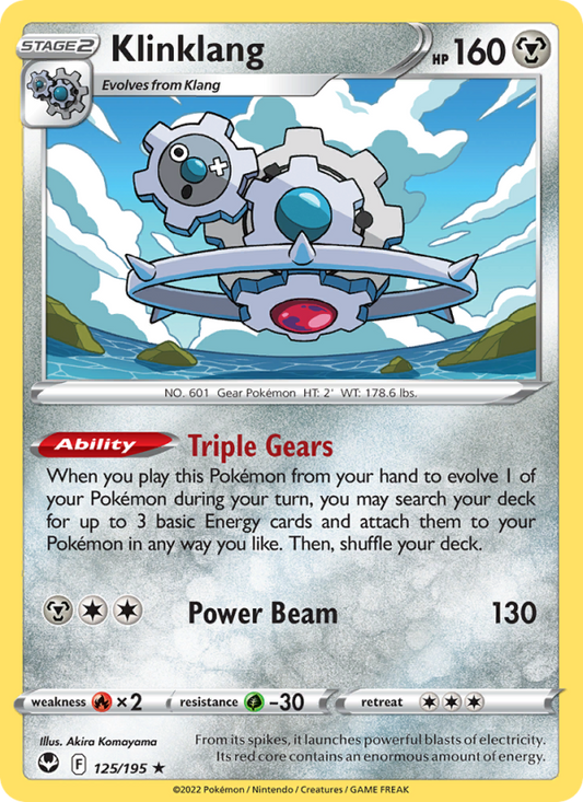Klinklang (125/195) Reverse Holo card image