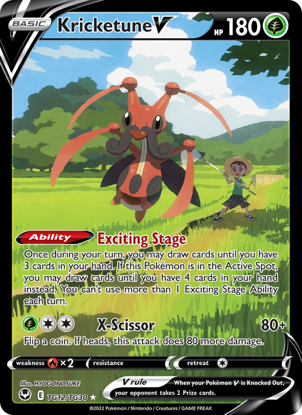 Kricketune V (TG12/195) Holographic card image