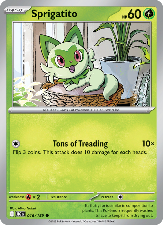 Sprigatito (016/159) Reverse Holo card image