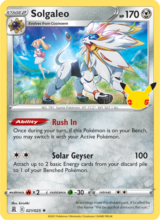 Solgaleo (021/25) Holographic card image