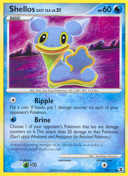 Shellos East Sea (079/111) Reverse Holo card image