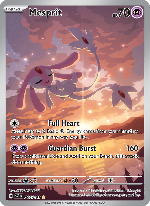 Mesprit (204/191) Holographic card image