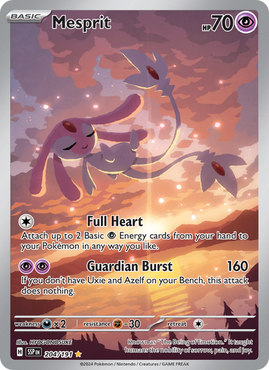 Mesprit (204/191) Holographic card image