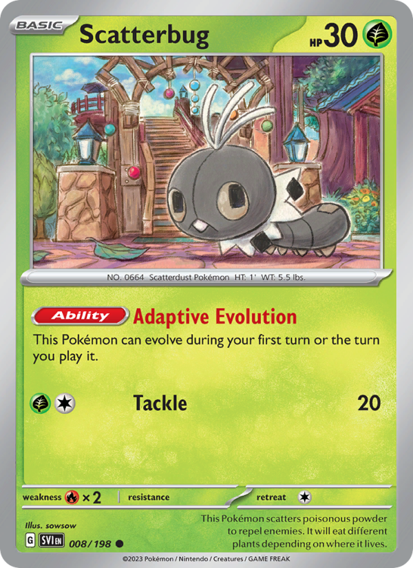 Scatterbug (008/198) Reverse Holo card image