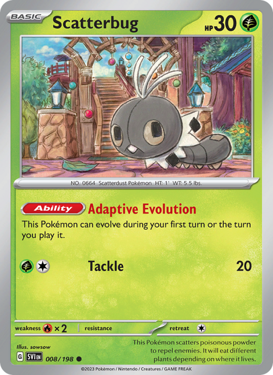 Scatterbug (008/198) Reverse Holo card image