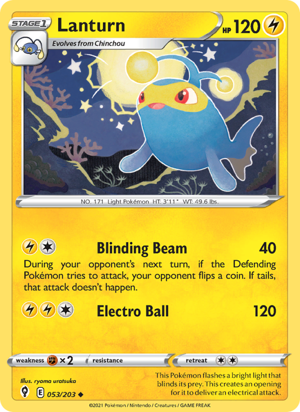 Lanturn (053/203) Reverse Holo card image