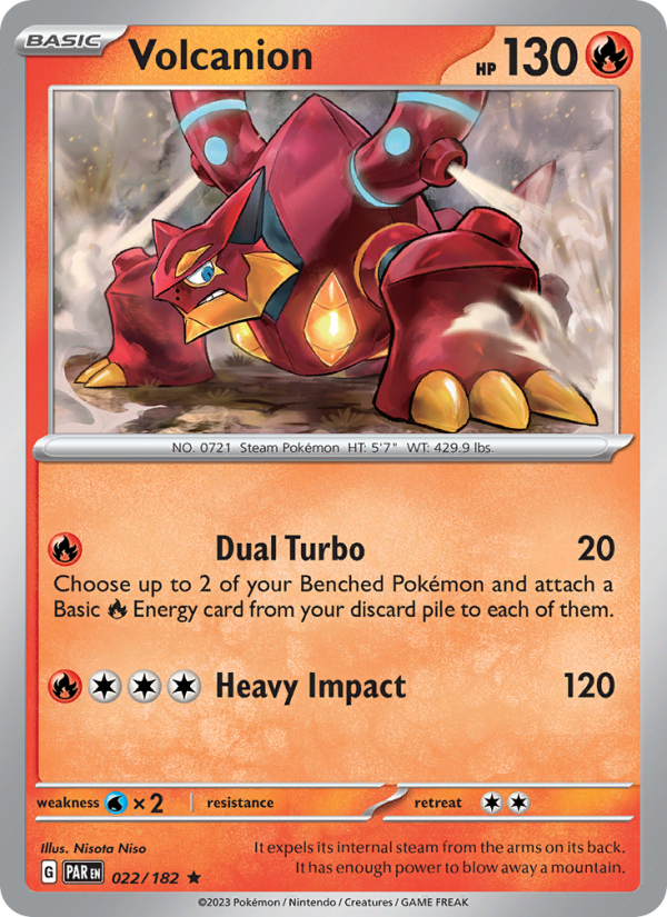 Volcanion (022/182) Holographic card image