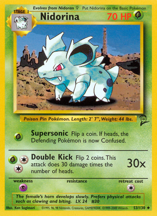 Nidorina (053/130) Reverse Holo card image