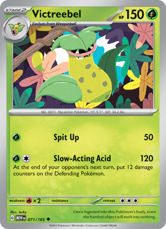 Victreebel (071/165) Reverse Holo card image