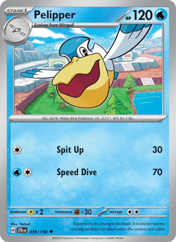 Pelipper (039/159) Reverse Holo card image