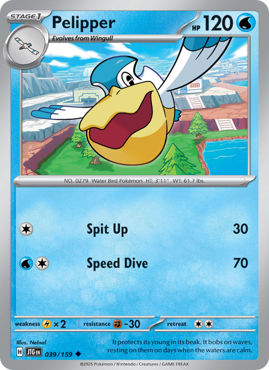 Pelipper (039/159) Reverse Holo card image