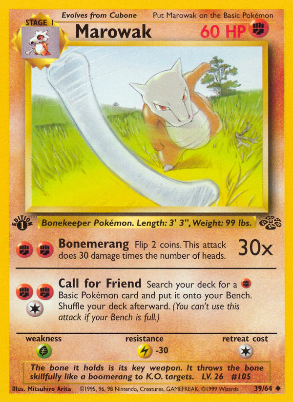 Marowak (039/64) Reverse Holo card image
