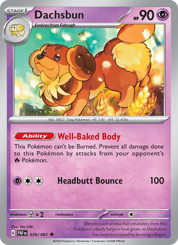 Dachsbun (039/91) Reverse Holo card image