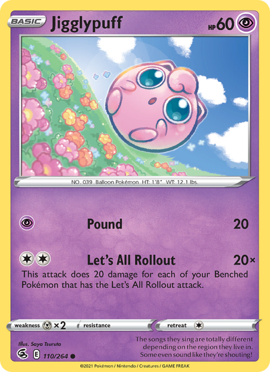 Jigglypuff (110/264) Reverse Holo card image