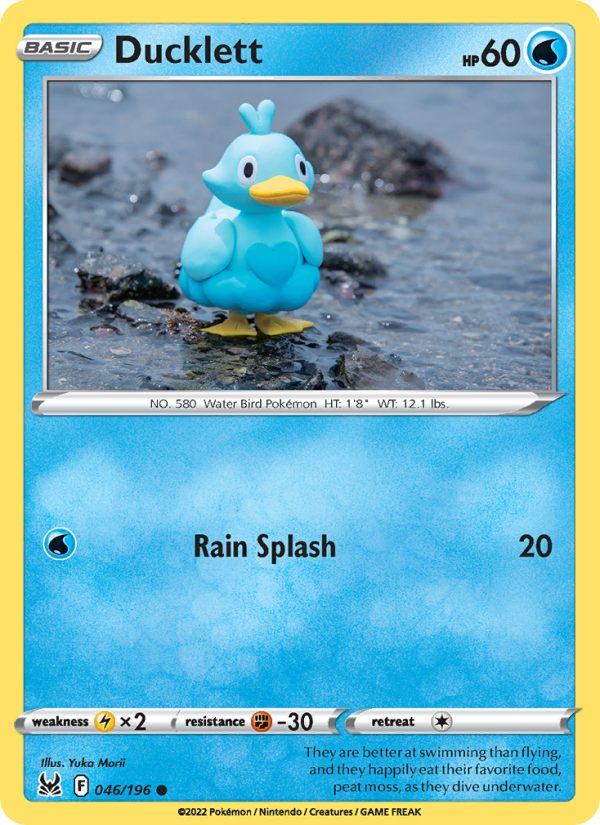 Ducklett (046/196) Reverse Holo card image