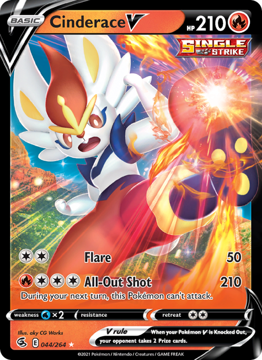 Cinderace V (044/264) Holographic card image