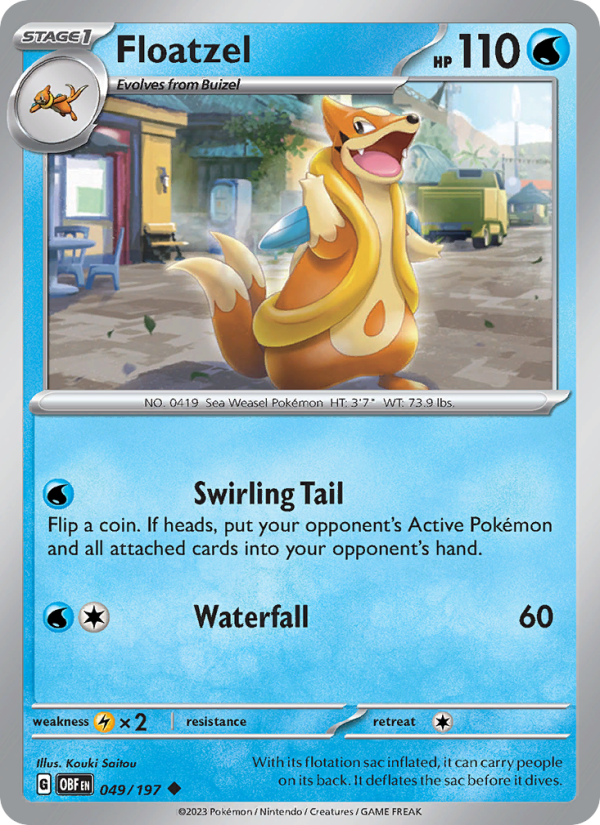 Floatzel (049/197) Reverse Holo card image