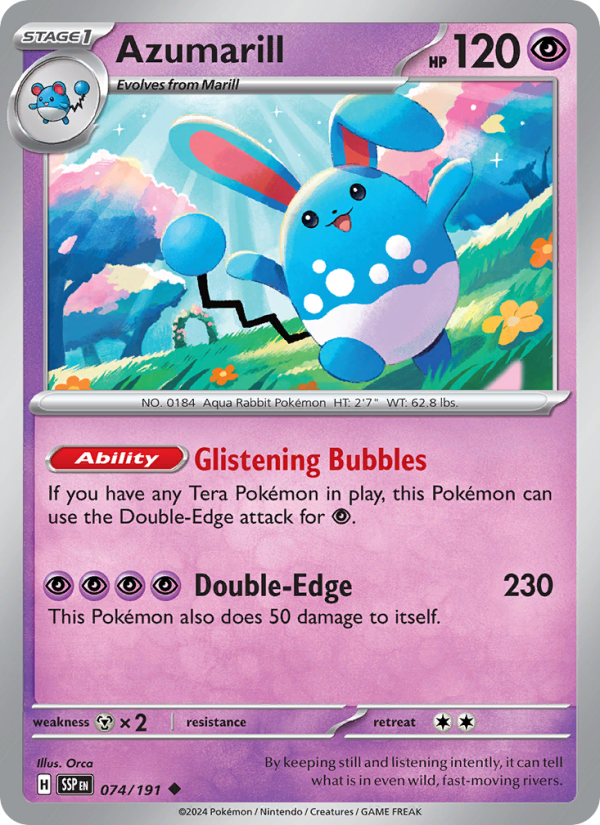Azumarill (074/191) Reverse Holo card image