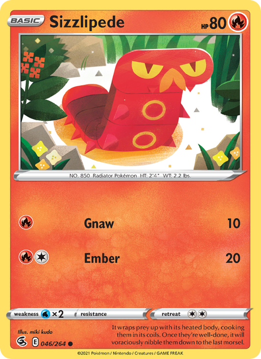 Sizzlipede (046/264) Reverse Holo card image