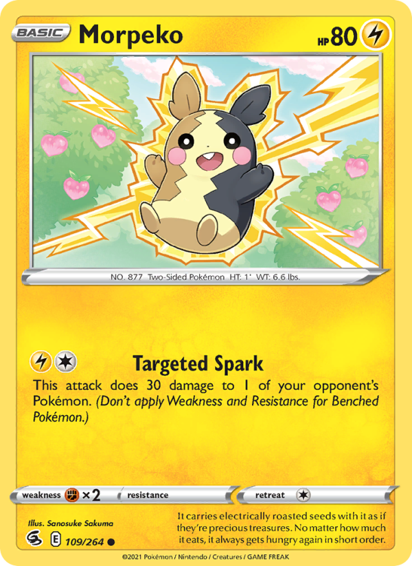 Morpeko (109/264) Reverse Holo card image