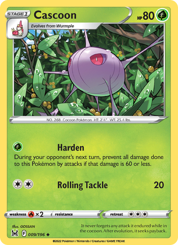 Cascoon (009/196) Reverse Holo card image