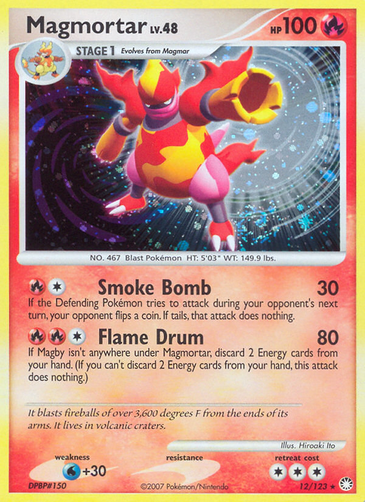 Magmortar (012/122) Reverse Holo card image