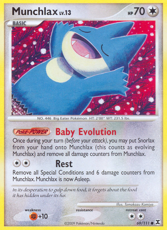 Munchlax (069/111) Reverse Holo card image