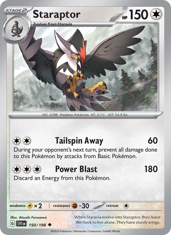 Staraptor (150/198) Reverse Holo card image