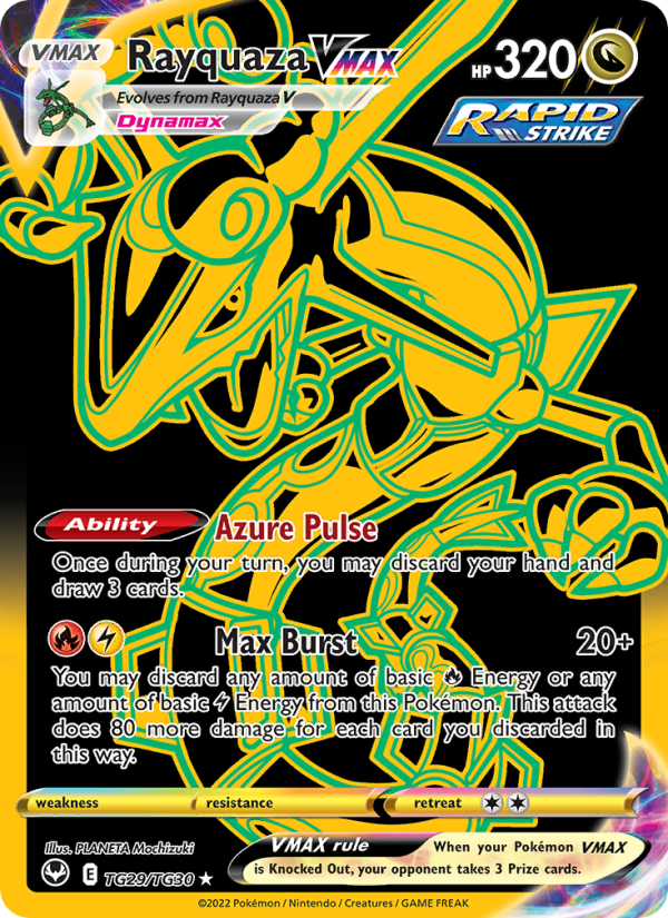 Rayquaza VMAX (TG29/195) Holographic card image