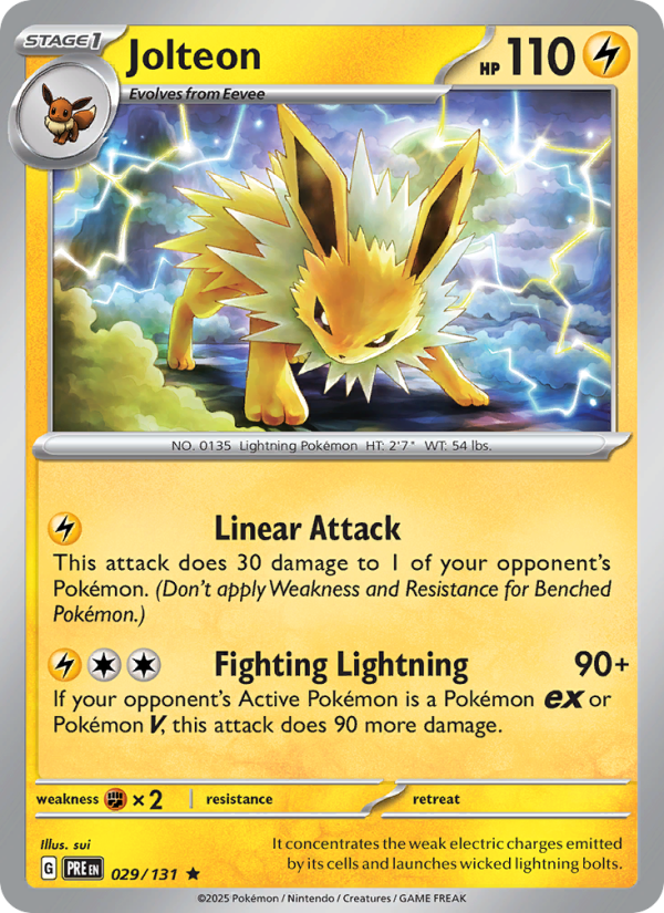 Jolteon (029/131) Reverse Holo card image