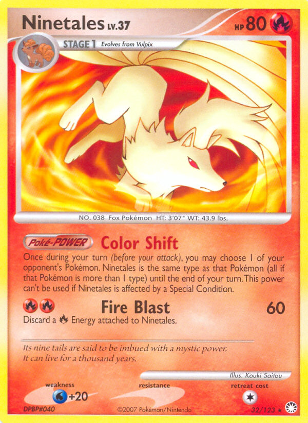 Ninetales (032/122) Reverse Holo card image