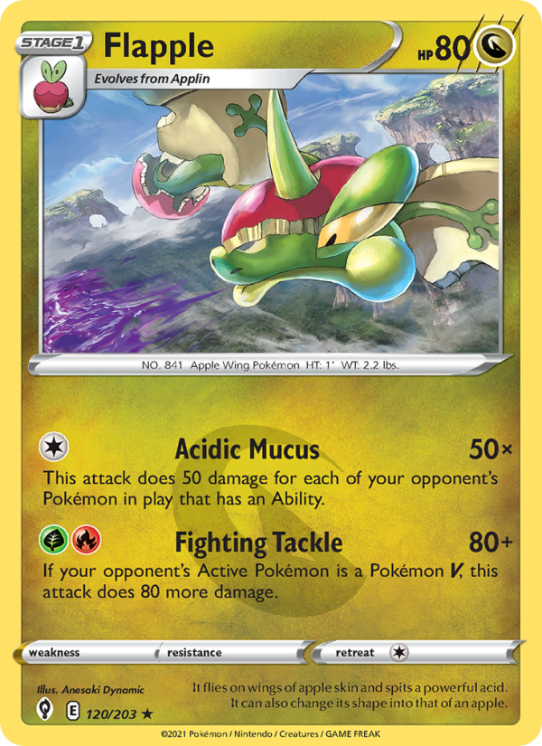 Flapple (120/203) Reverse Holo card image