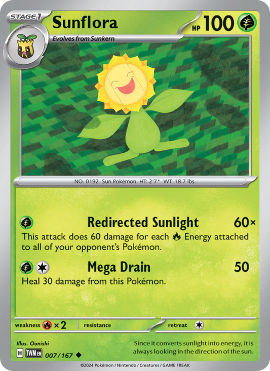 Sunflora (007/167) Reverse Holo card image