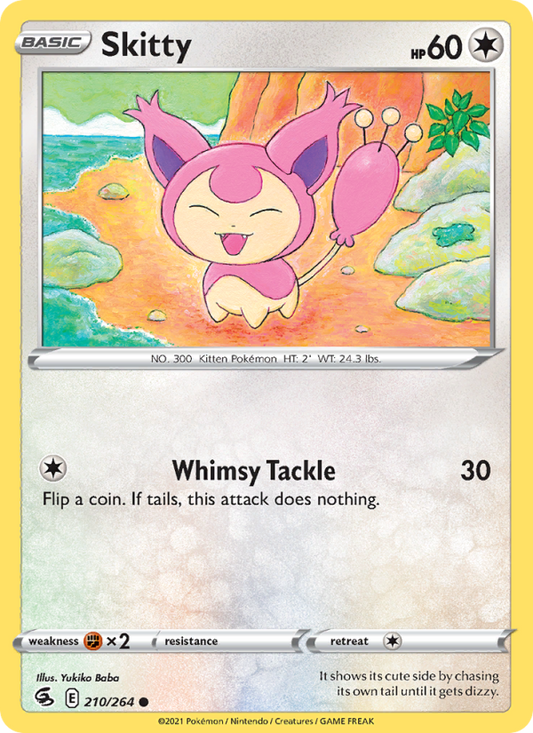 Skitty (210/264) Reverse Holo card image