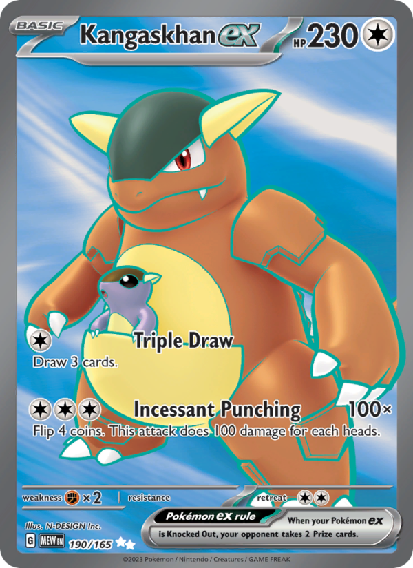 Kangaskhan ex (190/165) Holographic card image