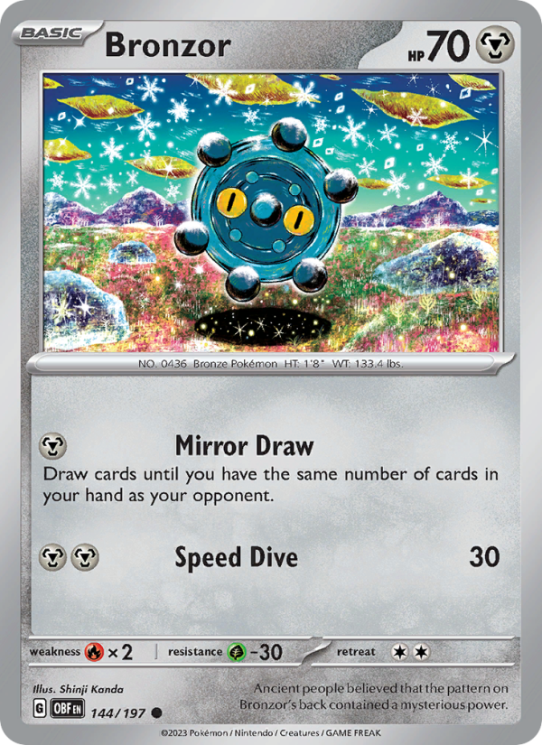 Bronzor (144/197) Reverse Holo card image