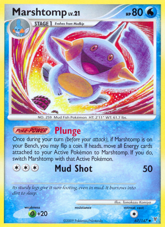 Marshtomp (067/147) Reverse Holo card image