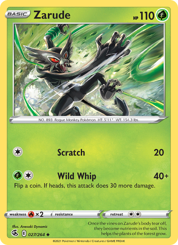Zarude (027/264) Reverse Holo card image