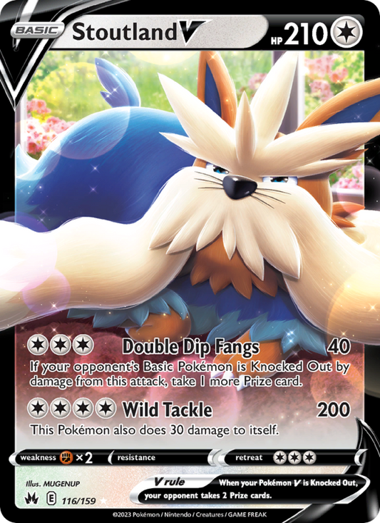 Stoutland V (116/159) Holographic card image